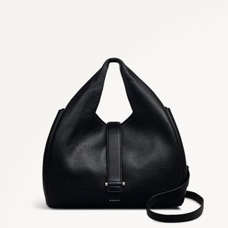 Radley London Black Medium Ziptop Grab Bag Sloane Street AW25 Radley London