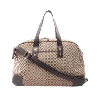Celine Pre-owned Weekend Bags, female, Beige, Size: ONE SIZE Pre-owned Canvas Boston Bag