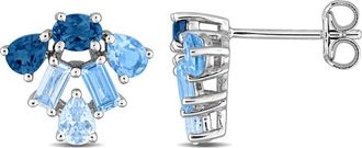 Delmar Mixed Blue Topaz Stud Earrings at Nordstrom Rack