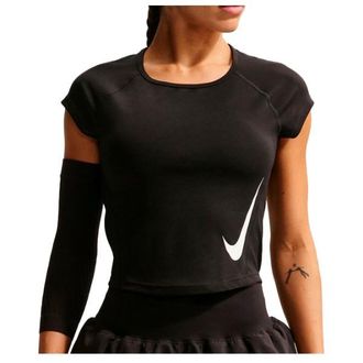 Nike Swoosh Run Dri-FIT S/S Running Top Laufshirt f&uuml;r Damen | schwarz