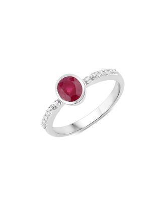 Diana M. Jewels 14K 1.00 Ct. Tw. Diamond & Ruby Ring