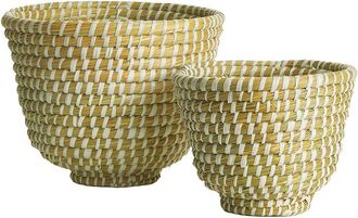 Napa Home & Garden Set Of 2 Rivergrass Decorative Footed Bowls