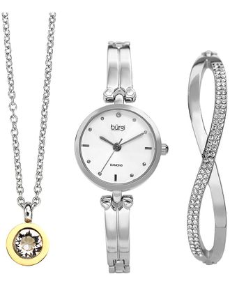 B&uuml;rgi Burgi Womens Alloy Diamond Watch