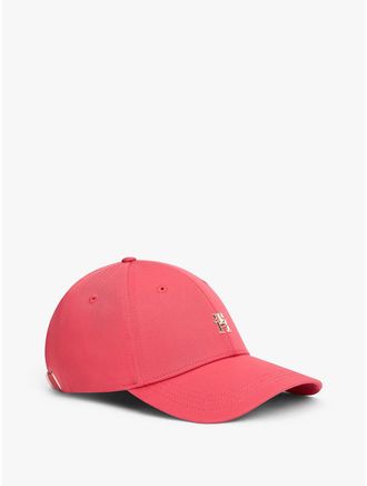 Tommy Hilfiger Womens Monogram Logo Baseball Cap - Bold Rose