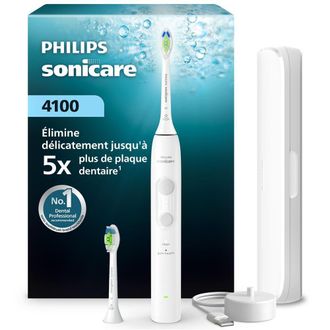 Philips Spazzolino Elettrico - Philips - Hx4044/41 - Bianco - Testine Optimal White X2 - Custodia Da Viaggio