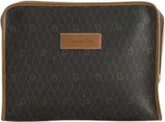 Dior Pre-owned Clutch - Dames - Vintage Clutch - Bruin - ONE Size - Leer - Vintage