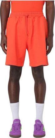 Msgm Msgm, Korte Broeken, Heren, Rood, L, Katoen, Jersey Gebreide Sportshorts