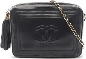 Chanel 1986-1988 schoudertas - Zwart