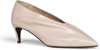 Khaite Womens Pumps Miriam Glazed Leather Nude Synthetic Fibres High Heel Shoes