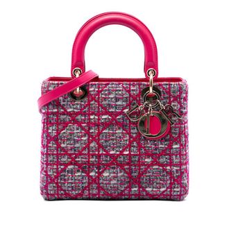 Dior Pre-owned Dior Medium Tweed Macrocannage Lady Ladies 11O2I0M1DZDGHVR2