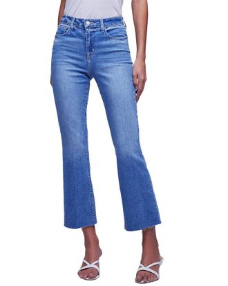 L'agence Lagence Kendra High-Rise Crop Flare Jean