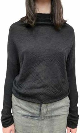 Rick Owens Truien & Vesten, Dames, Zwart, XS, Kasjmier, Crater Knit