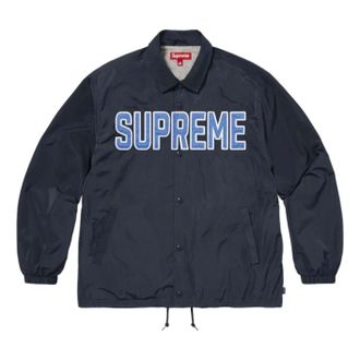 SUPREME SS26 Spellout Coaches Jacket Navy SUP-SS26-203-NVY