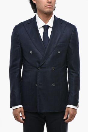 Corneliani Blazer Doppiopetto GATE in Lana e Seta Corneliani