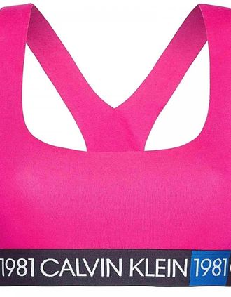 Calvin Klein Womens 1981 Bold Cotton Bralette, Quiver - Pink - Size: 10/8