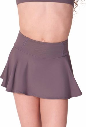 Capezio Pleated Pique Skort In Grey