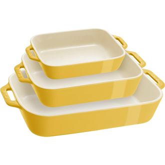 Staub Ceramics 3-pc Rectangular Baking Dish Set