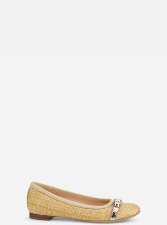 AGL Mae Cap Toe Ballet Flat in Light Beige at Nordstrom, Size 38.5