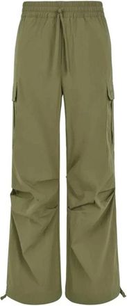 P.A.R.O.S.H. Groene Ninja Stoffen Broek met Koord - Dames - Wijde Broeken - Groen - XS - Broeken