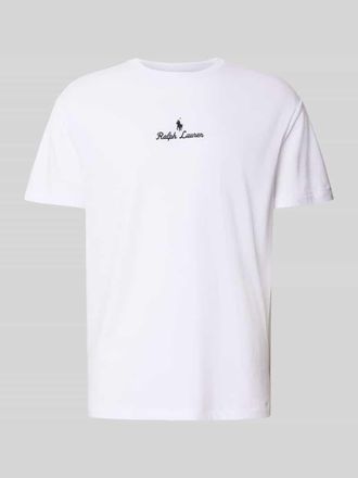 Polo Ralph Lauren T-Shirt mit Label-Stitching in Weiss, Gr&ouml;&szlig;e XXL