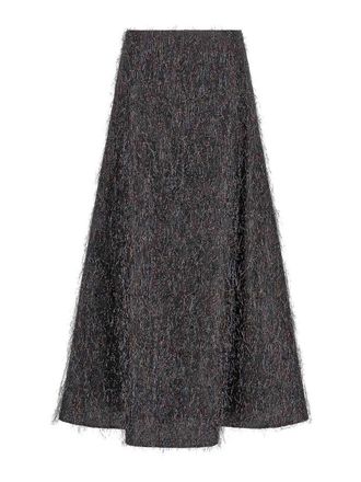 PESERICO Skirt With Metallic Fringes