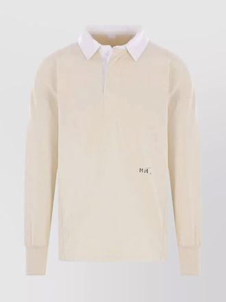 Maison Margiela collared long sleeves ribbed cuffs polo shirt