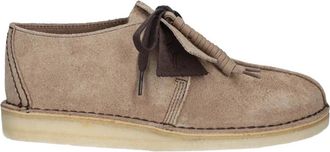 Clarks Desert Trek Loafers - Heren - Veterschoenen - Beige - 46 EU - Leer - Schoenen