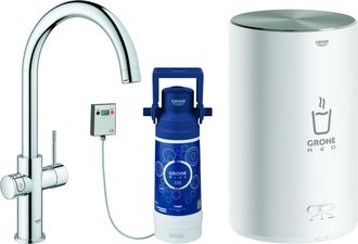 GROHE Set Monomando De Fregadero Grohe Red Duo, 224 Mm De Alcance