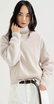 Brunello Cucinelli Wool, cashmere and silk sweater in Cool Beige at Nordstrom, Size Xx-Large Eu