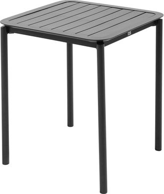 Oviala Mesa de terraza cuadrada (70x70cm) negra