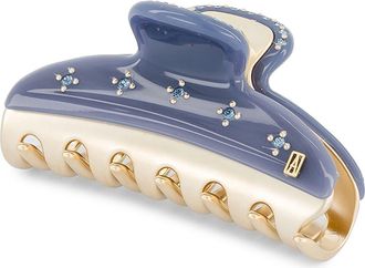 Alexandre de Paris Vendrome Crystal Hair Clip in Navy Blue at Nordstrom