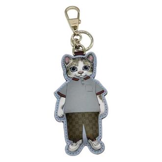 Gucci Pre-owned Canvas Key-holder - Dames - Pre-owned - Grijs - Maat: ONE Size