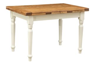 Biscottini International Biscottini - Tavolo In Legno Massello 120x80 Cm Tavolo Allungabile Tavola Da Pranzo E Cucina Made In Italy Artigianale Tavolino Rettangolare