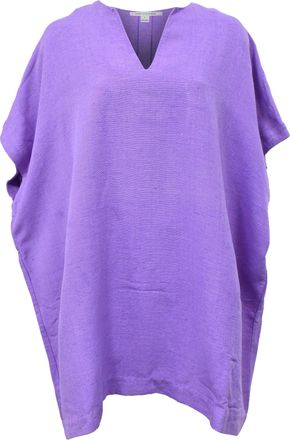 Diane Von Fürstenberg V-Neck Tunic in Purple Silk