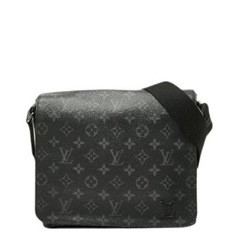 Louis Vuitton Borsa Messenger Pre-owned Monogram Eclipse - - Pre-owned - Uomo - Nero - ONE SIZE