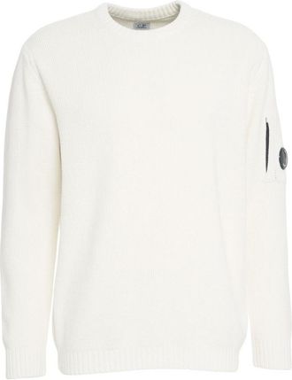C.P. Company Timeless Crew Neck Sweater With Iconic Lens Detail
