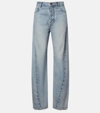 Balenciaga Frayed tapered jeans