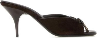 Miu Miu Brown Slip-on Heels