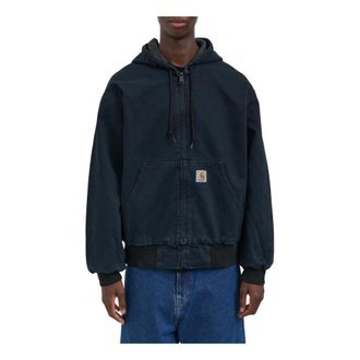 Carhartt Work in Progress Jassen, Heren, Blauw, M, Katoen, OG Active Jacket