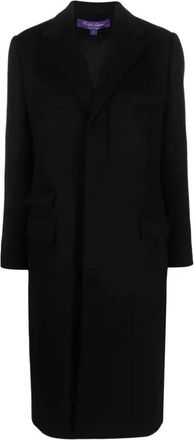 Ralph Lauren Beatrisa Lined Coat - Dames - Mantel - Zwart - XS - Wol - Jassen
