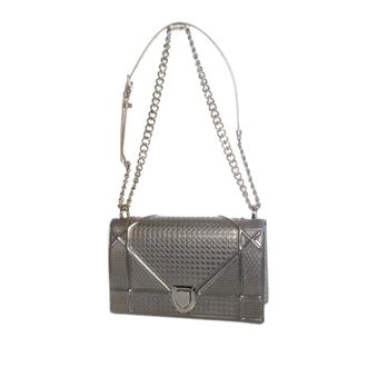 Dior Pre-owned Diorama Flap Bag - Dames - Pre-owned - Grijs - Maat: ONE Size Leer