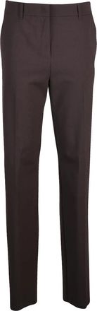 Marella Straight Leg Trousers with Tailored Silhouette and Zip Closure