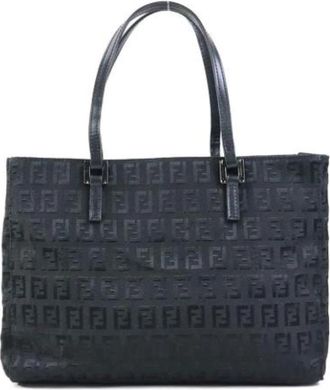 Fendi Pre-owned Canvas fendi-bags - Dames - Vintage Shopper - Zwart - ONE Size - Nylon - Vintage