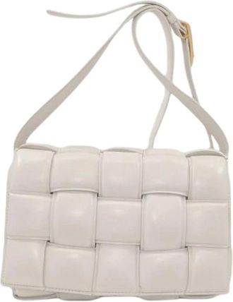 Bottega Veneta Pre-owned Cross Body Bags, female, White, Size: ONE SIZE Pre-owned Vintage Shoulder Bag