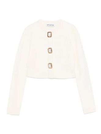 Self Portrait Cardigan decorato con autoritratto