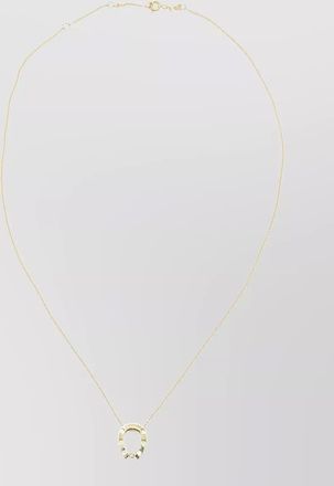Aliita horseshoe pendant necklace on delicate chain