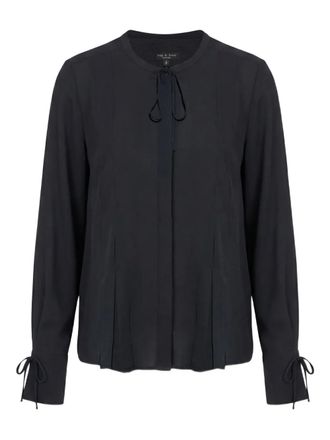 Rag & Bone Arden pleated blouse - Black