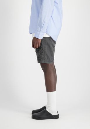 Alpha Industries Shorts ALPHA INDUSTRIES Battle Short, Herren, Gr. 28, Normalgr&ouml;ssen, grau (vintage grau), Obermaterial: 100% Baumwolle, Hosen Shorts