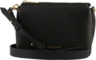 Pourchet Tassen, Dames, Zwart, ONE Size, Leer, Pens&eacute;e Crossbody Tas