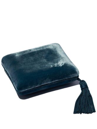 Sophie Bille Brahe velvet-effect jewellery box - unisex - Silk/Polyester/Rayon - OS - Blue